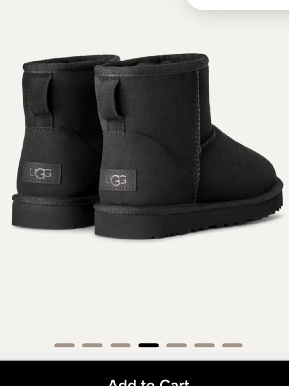 Ugg classic mini ll short Black Suede Boot NEW Womens size 9 - Picture 3 of 8